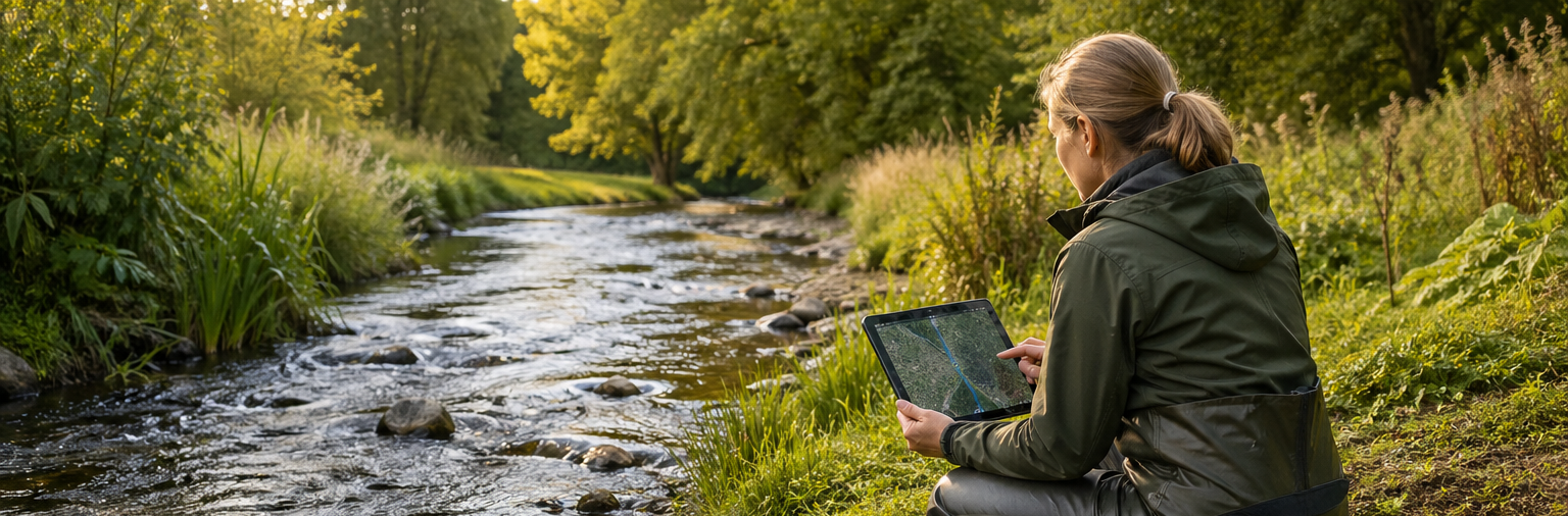 Gewässerunterhaltung mit QGIS und QField – mobile Zustandserfassung am Bach